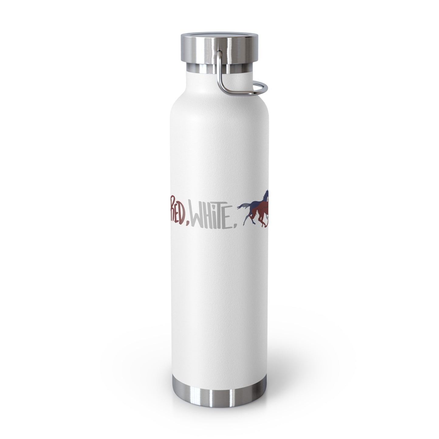 Red White & Blue Roan Copper Vacuum Insulated Bottle