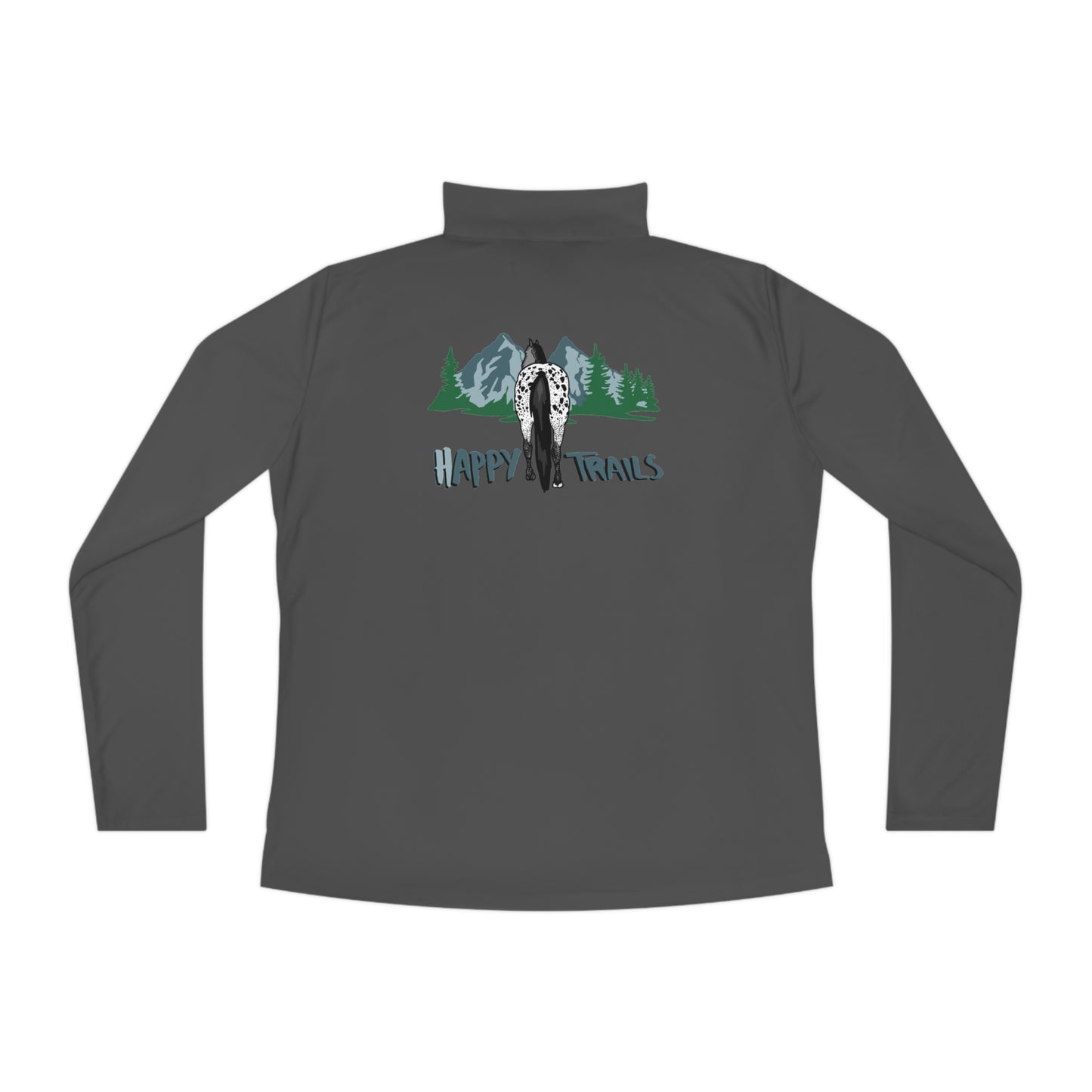 Happy Trails Ladies Quarter-Zip Pullover