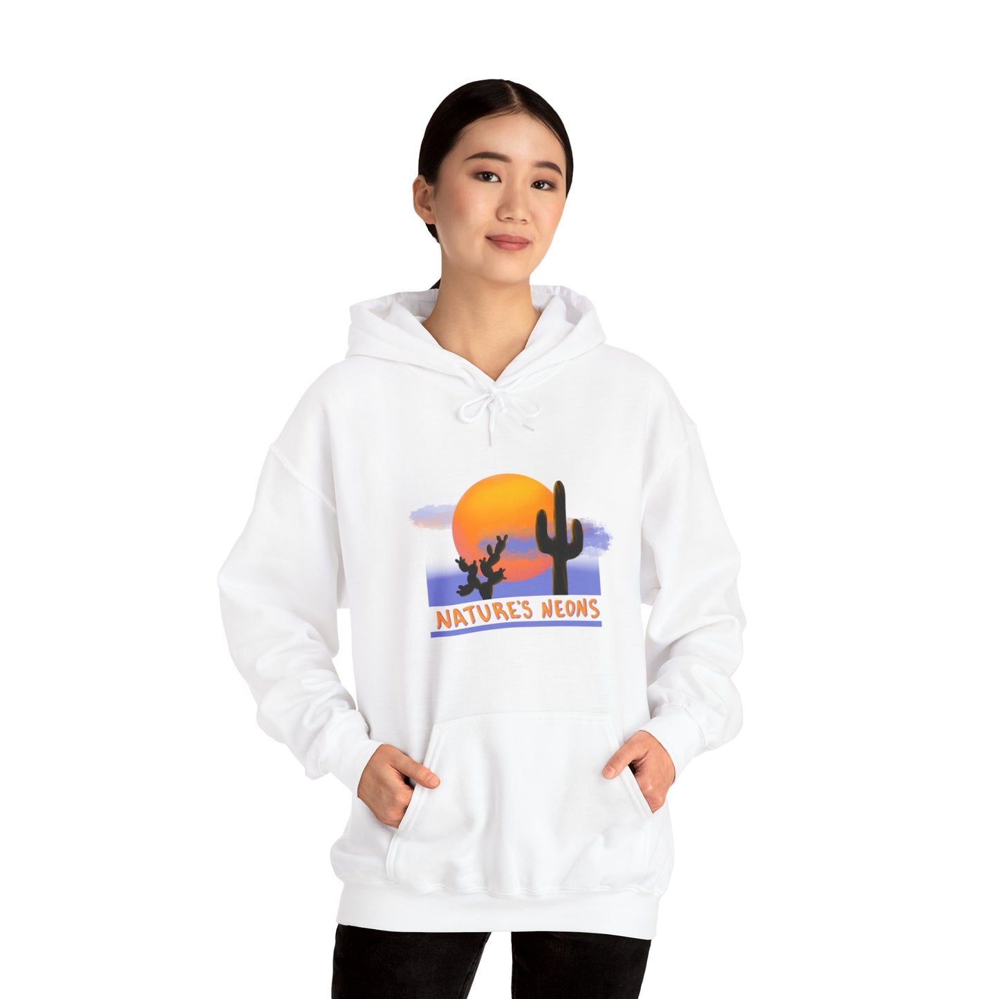 Nature's Neons Unisex Hooded Sweatshirt