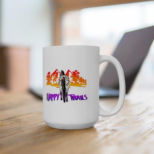 Happy Trails Tropical Ceramic Mug