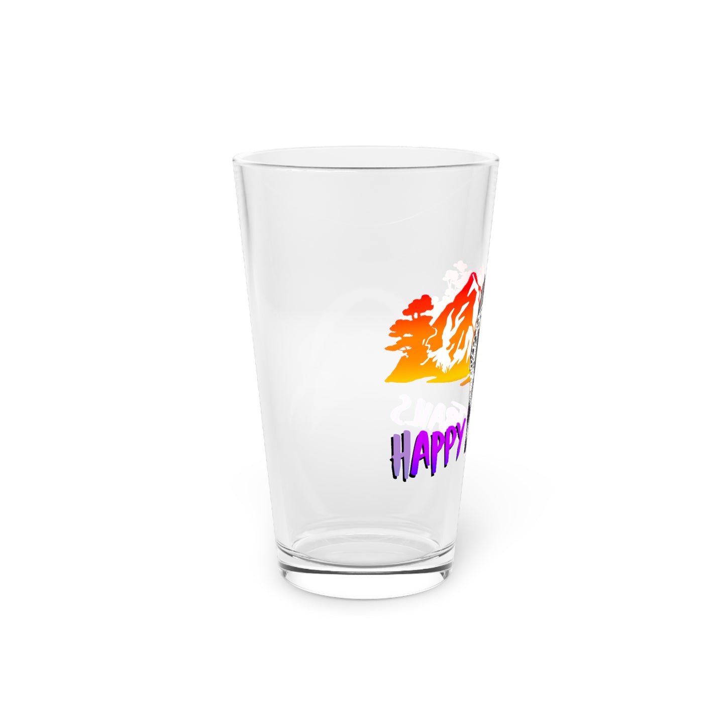 Happy Trails Tropical Pint Glass