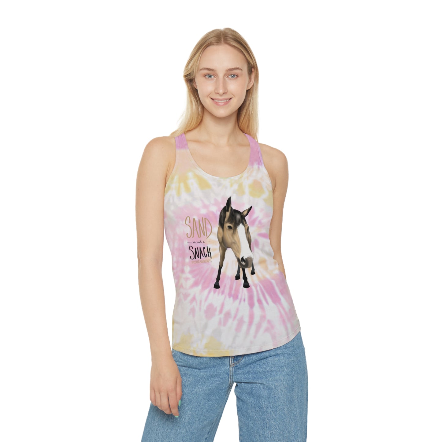 Colic Awareness Tie Dye Racerback Tank Top