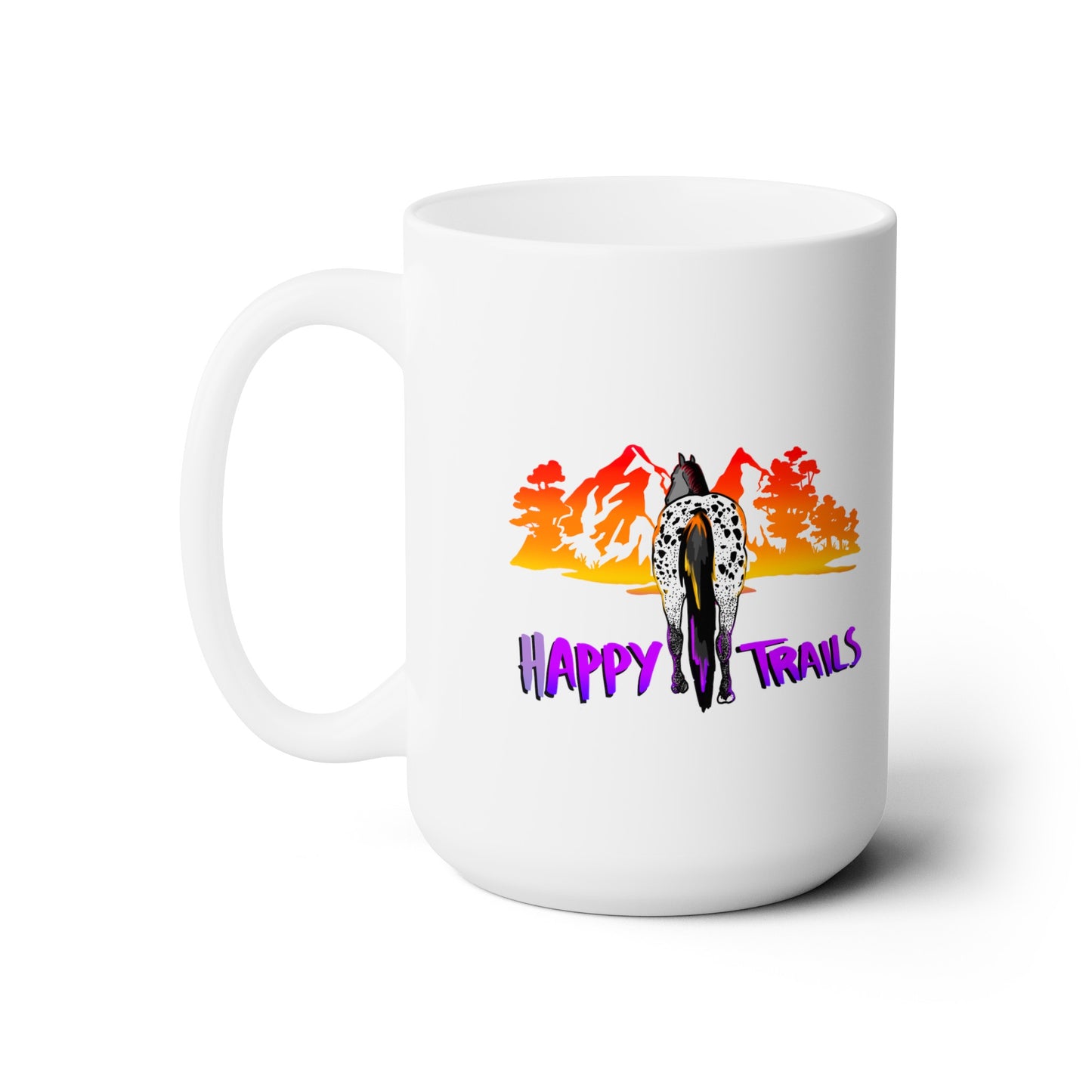 Happy Trails Tropical Ceramic Mug