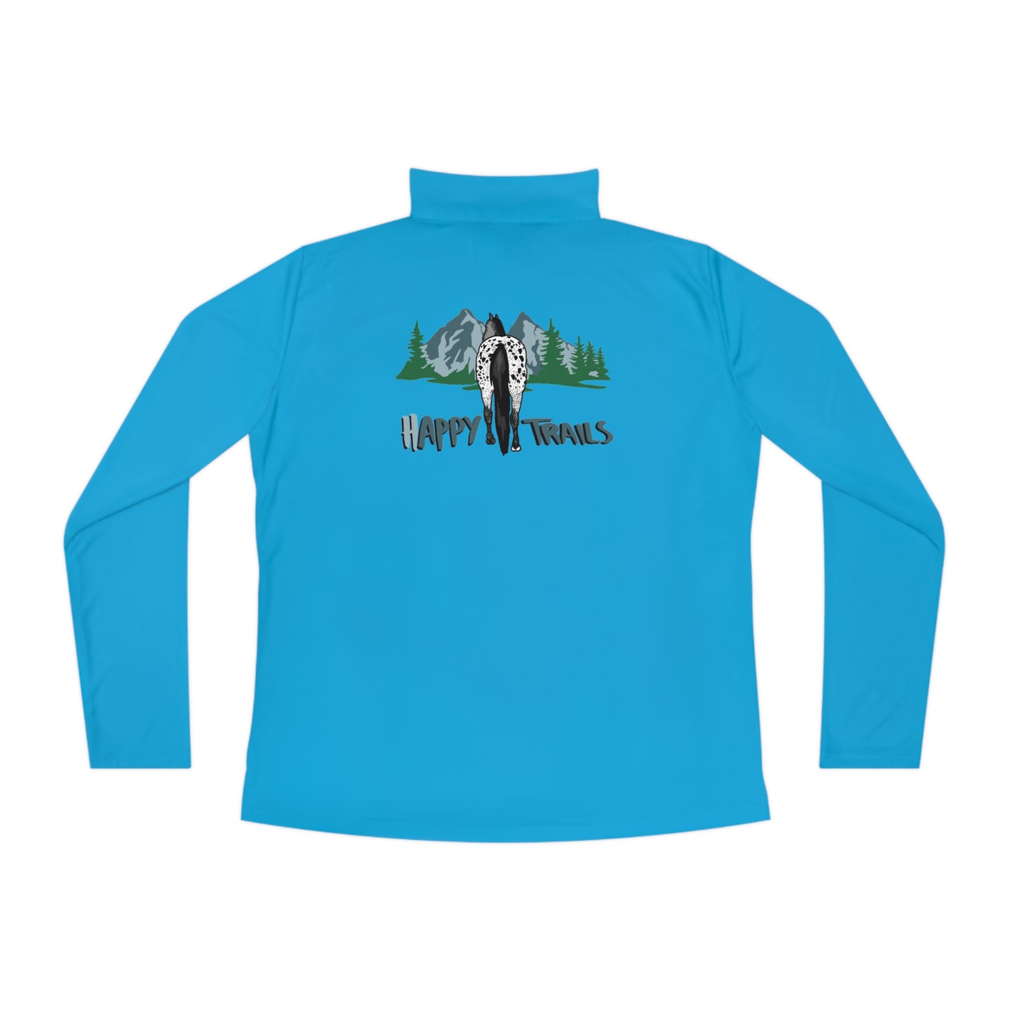 Happy Trails Ladies Quarter-Zip Pullover