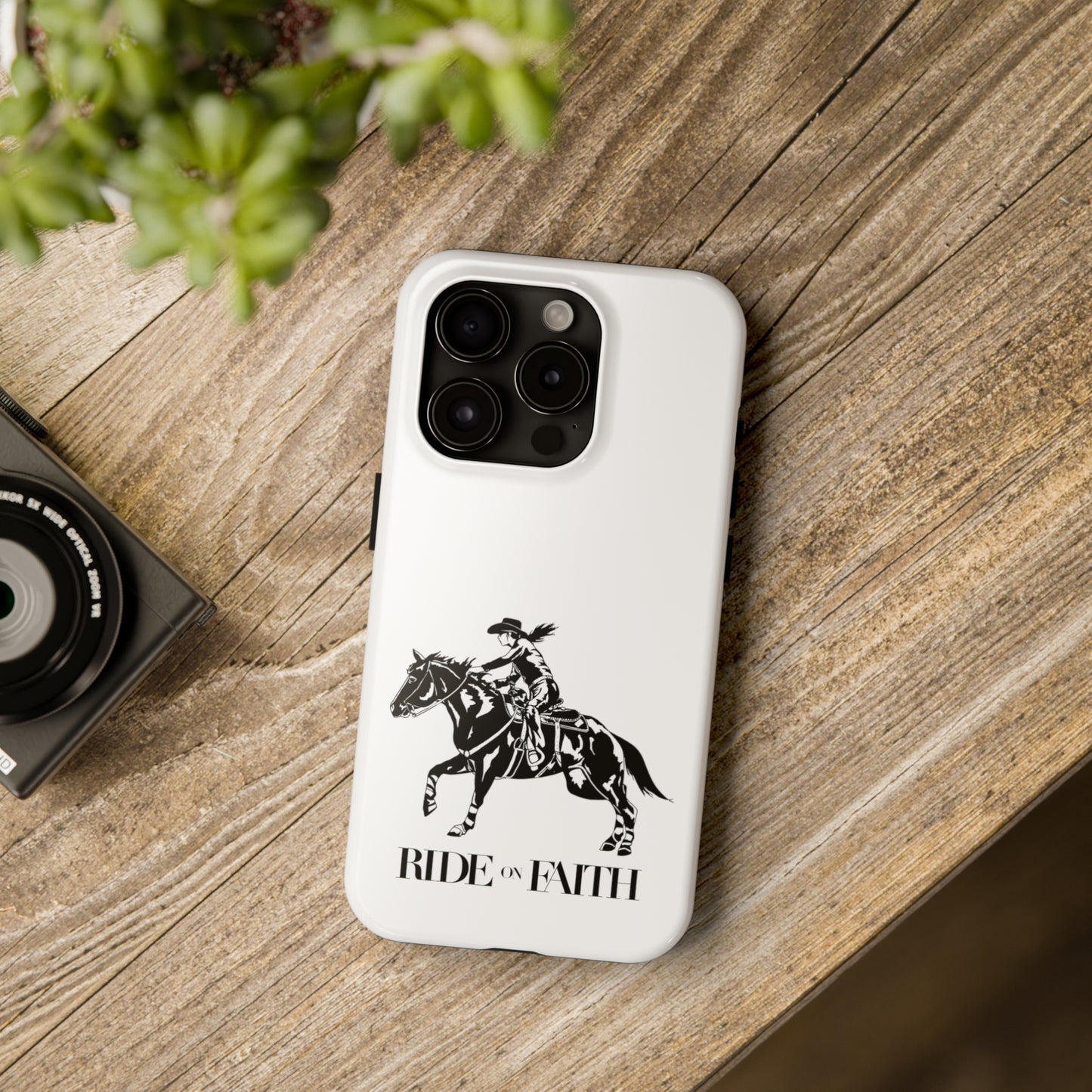 Ride on Faith iPhone Cases