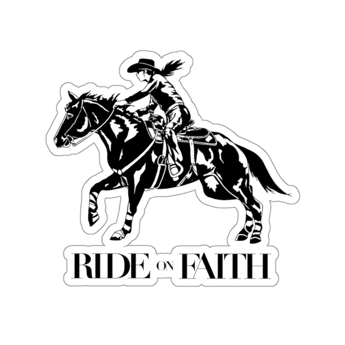 Ride on Faith Stickers