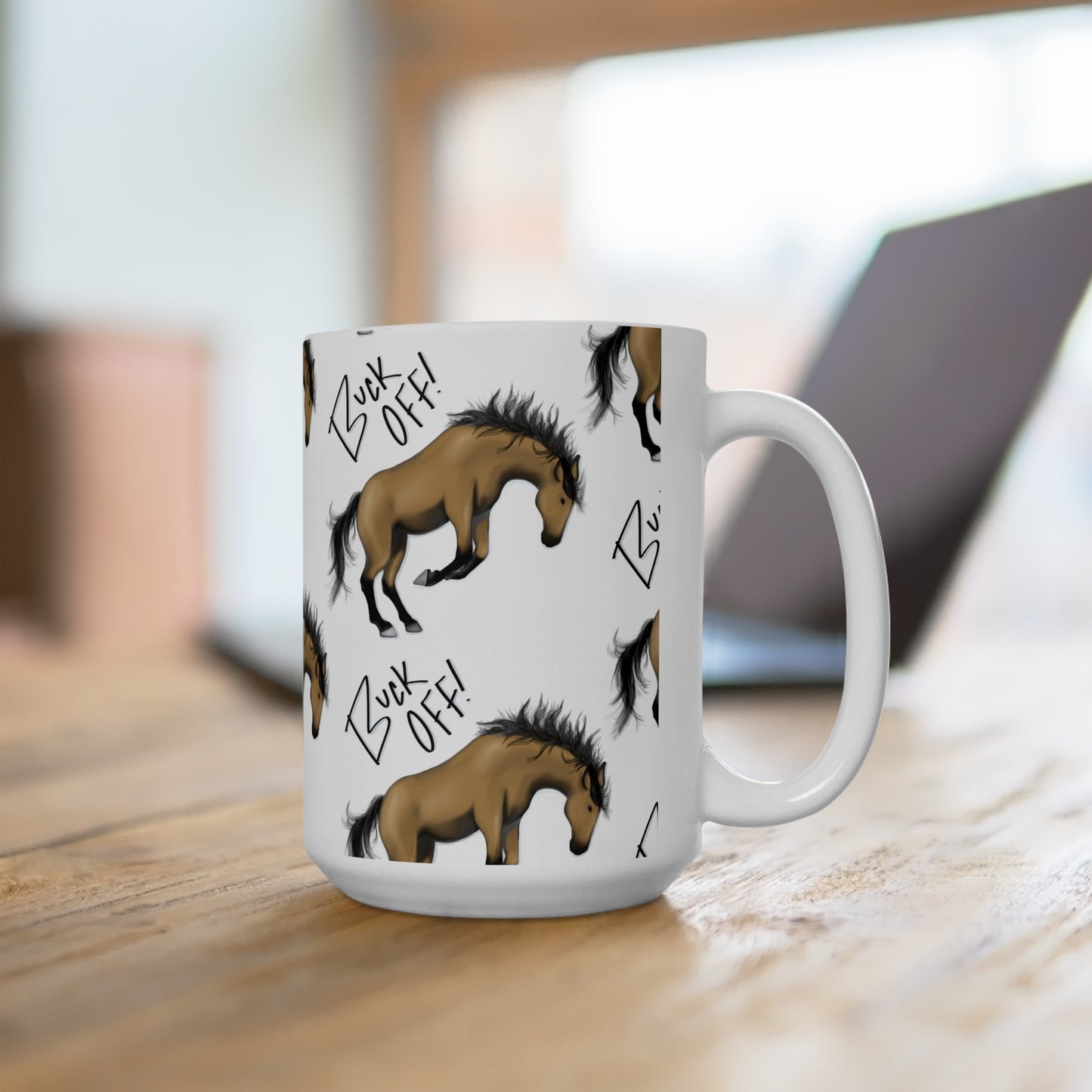 Buck Off Ceramic Mug