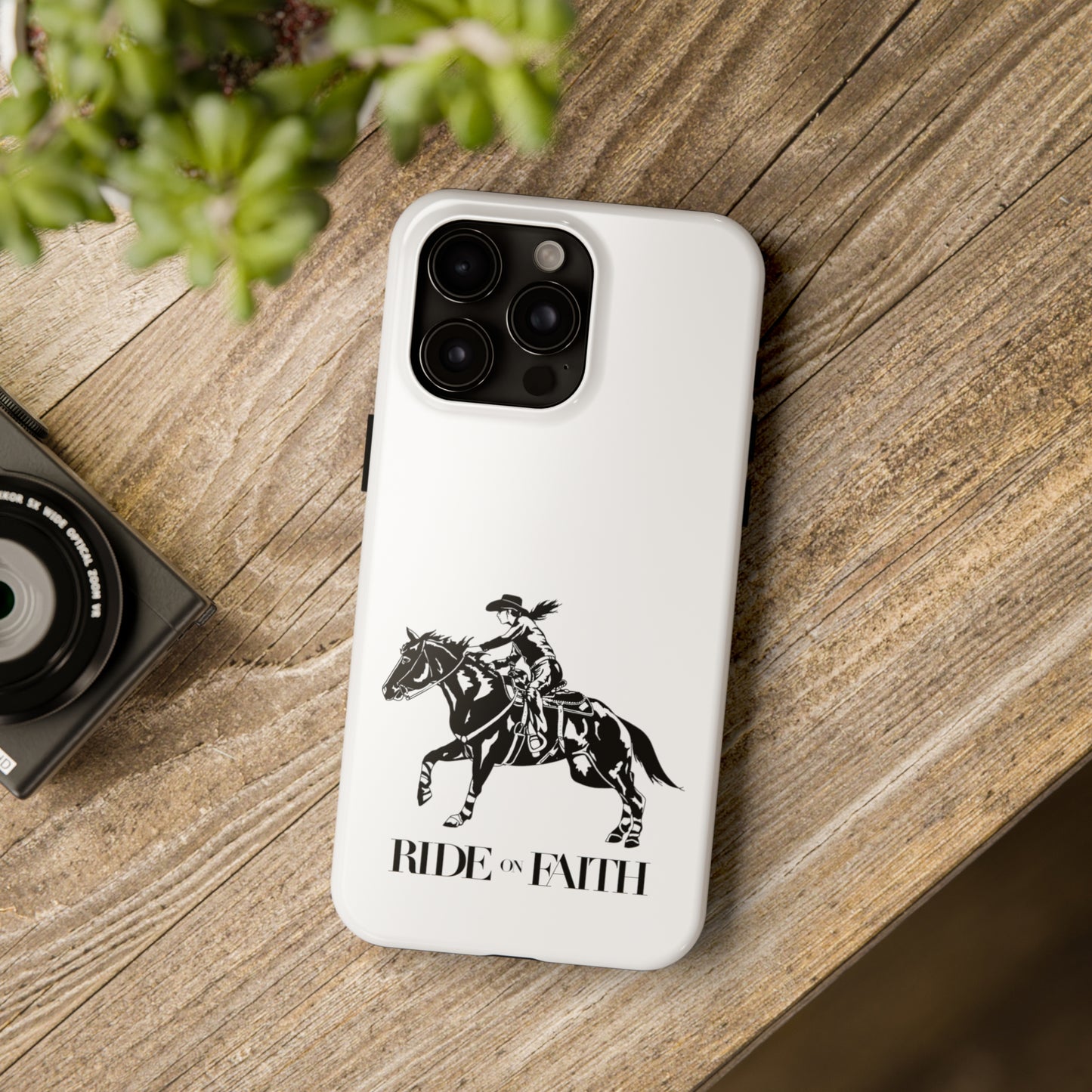 Ride on Faith iPhone Cases