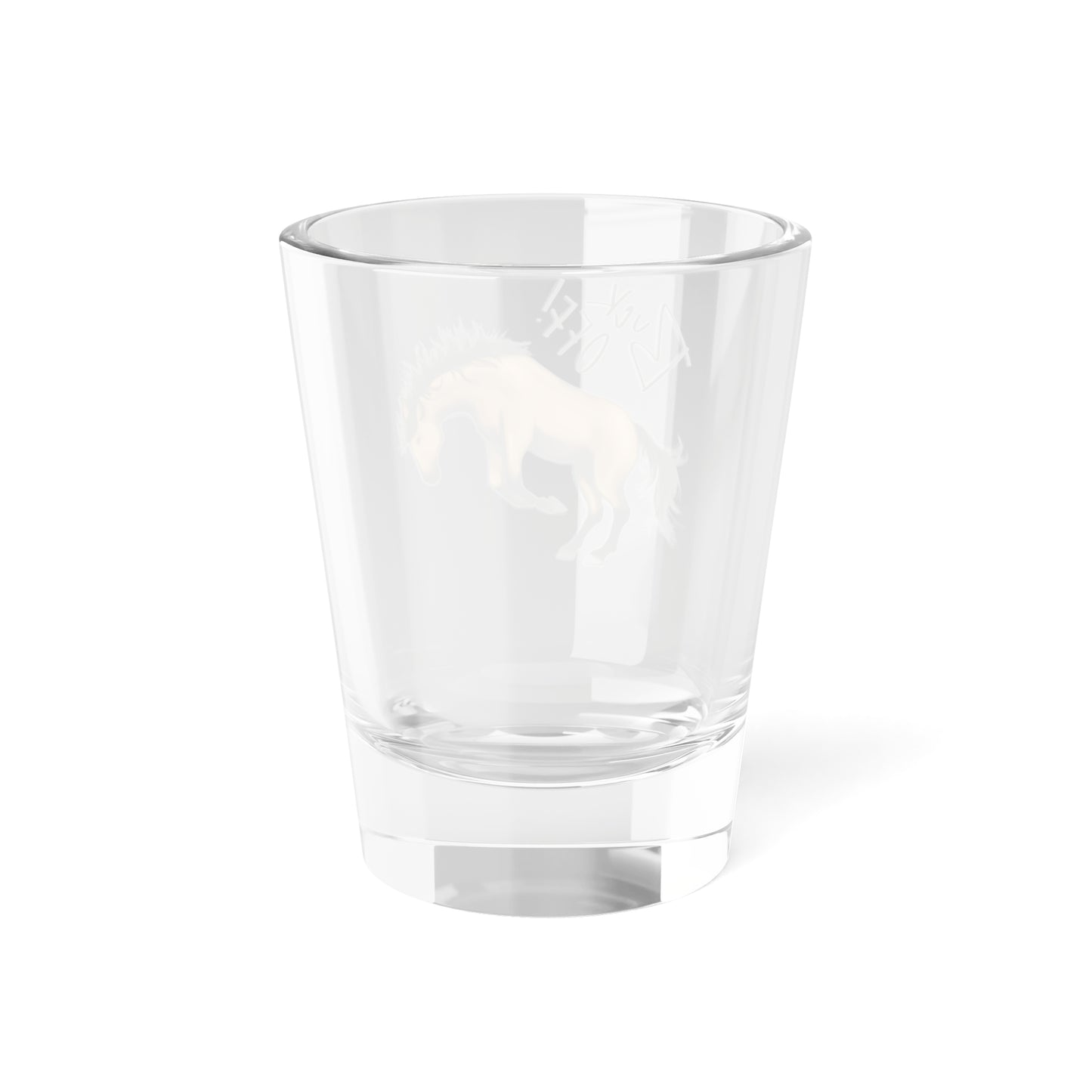 Buck Off Shot Glass