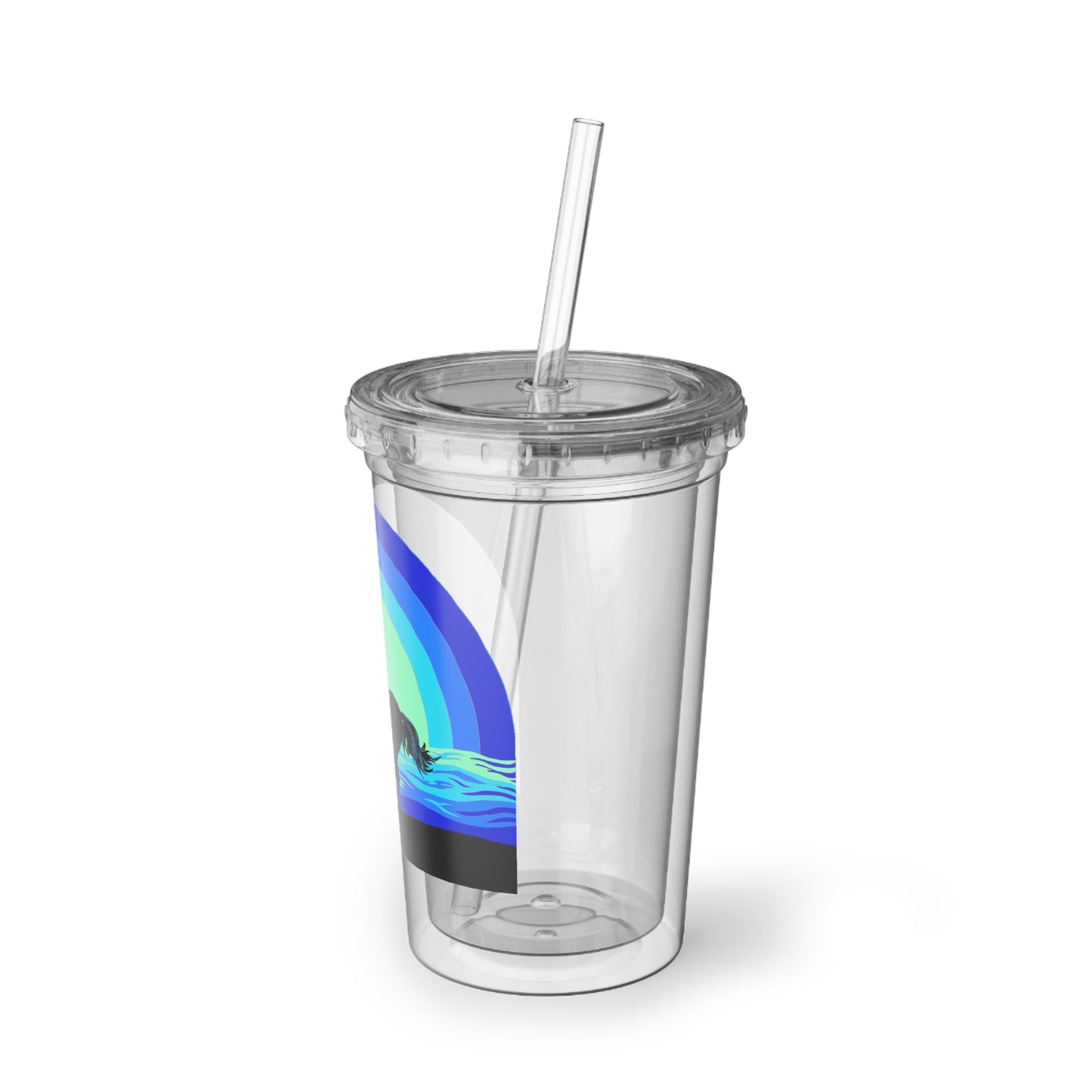 Ocean Blue Acrylic Travel Cup