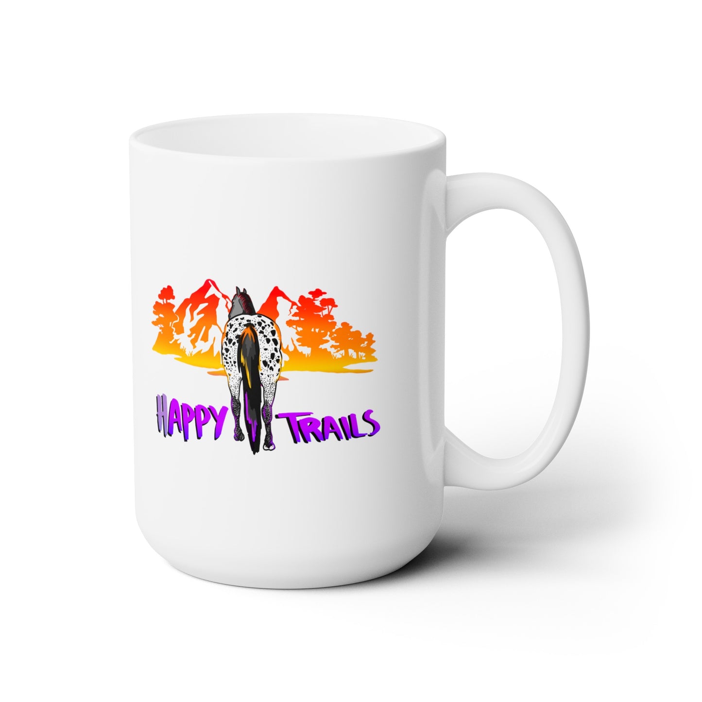 Happy Trails Tropical Ceramic Mug