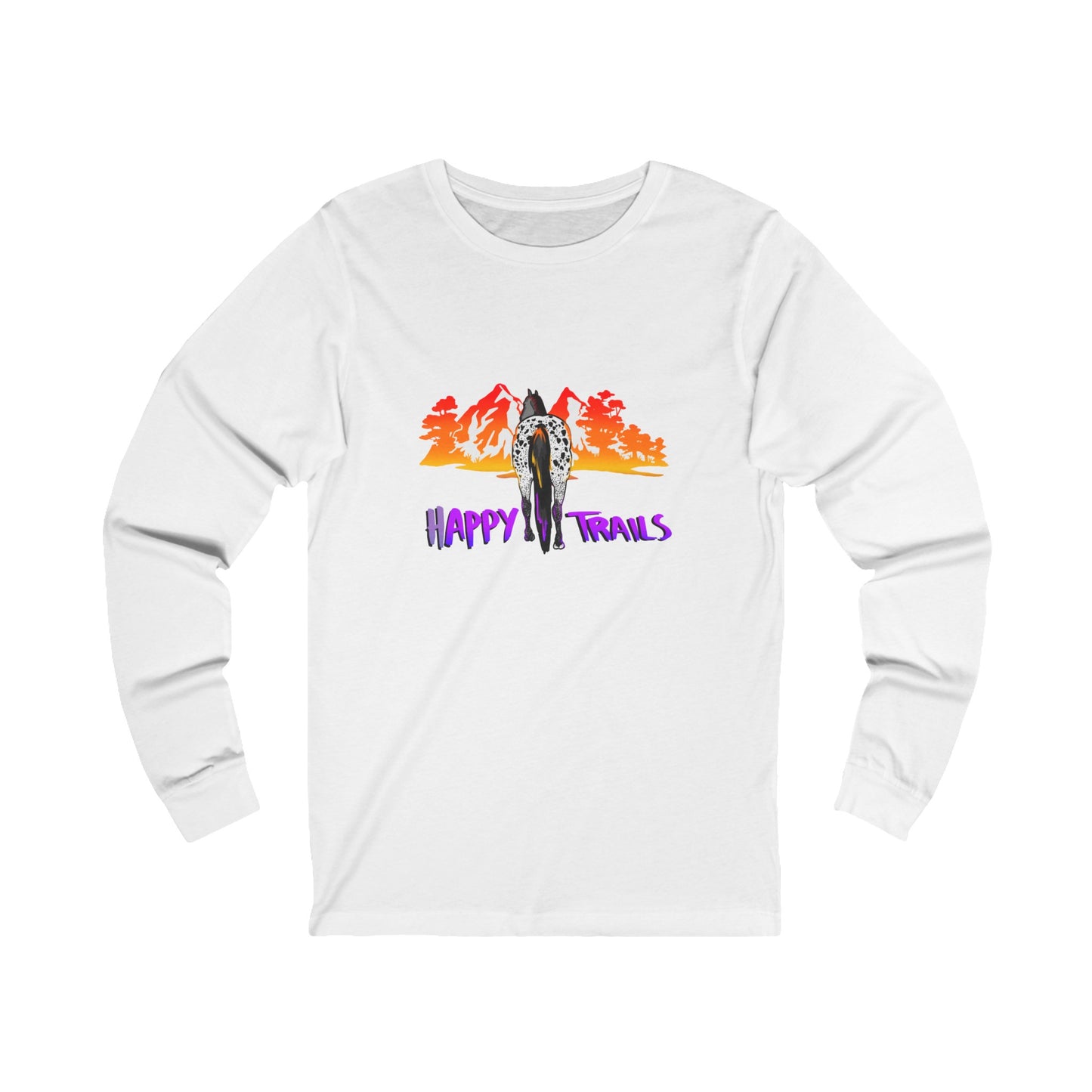 Happy Trails Tropical Unisex Long Sleeve Tee