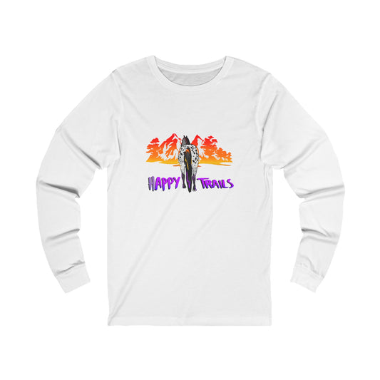 Happy Trails Tropical Unisex Long Sleeve Tee