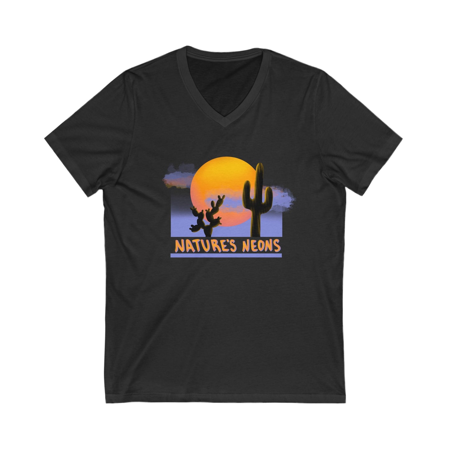 Nature's Neons Unisex V-Neck Tee