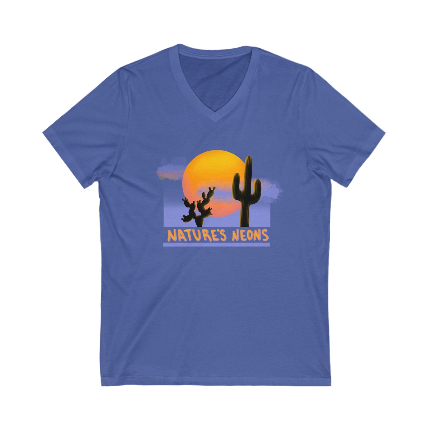 Nature's Neons Unisex V-Neck Tee