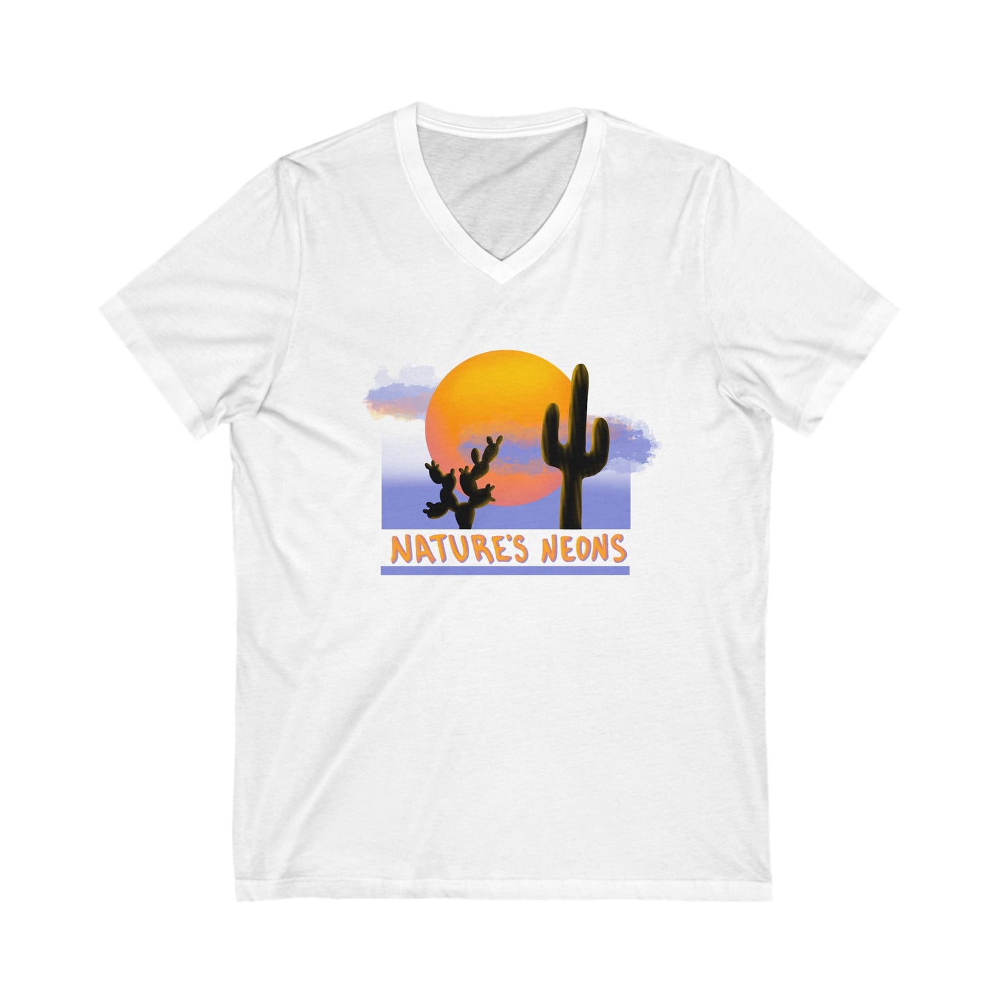 Nature's Neons Unisex V-Neck Tee