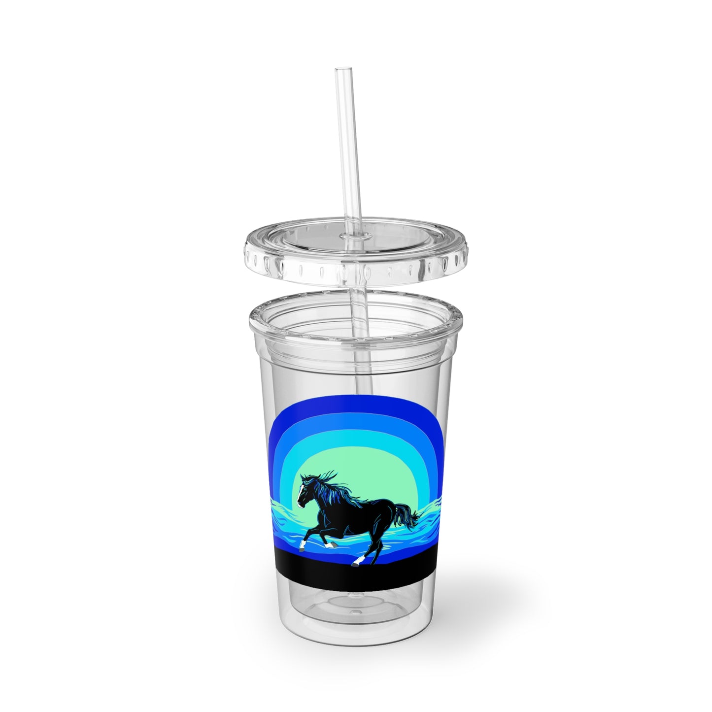 Ocean Blue Acrylic Travel Cup