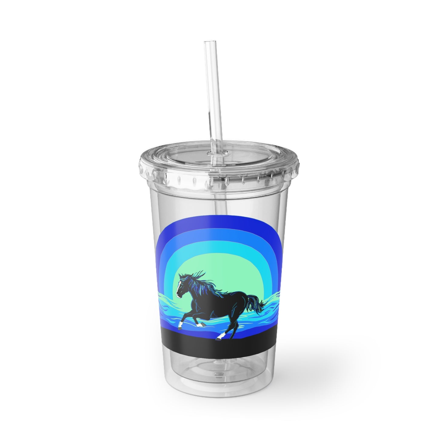 Ocean Blue Acrylic Travel Cup