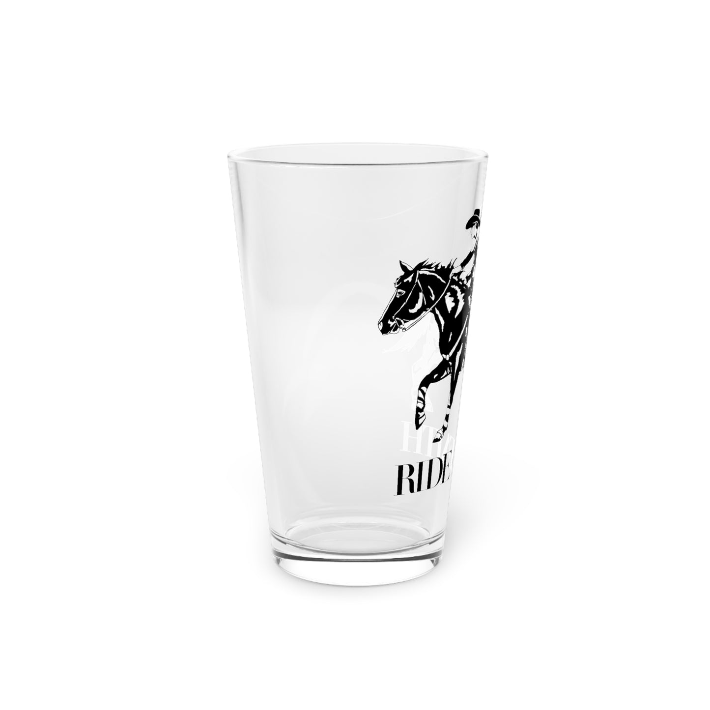 Ride on Faith Pint Glass