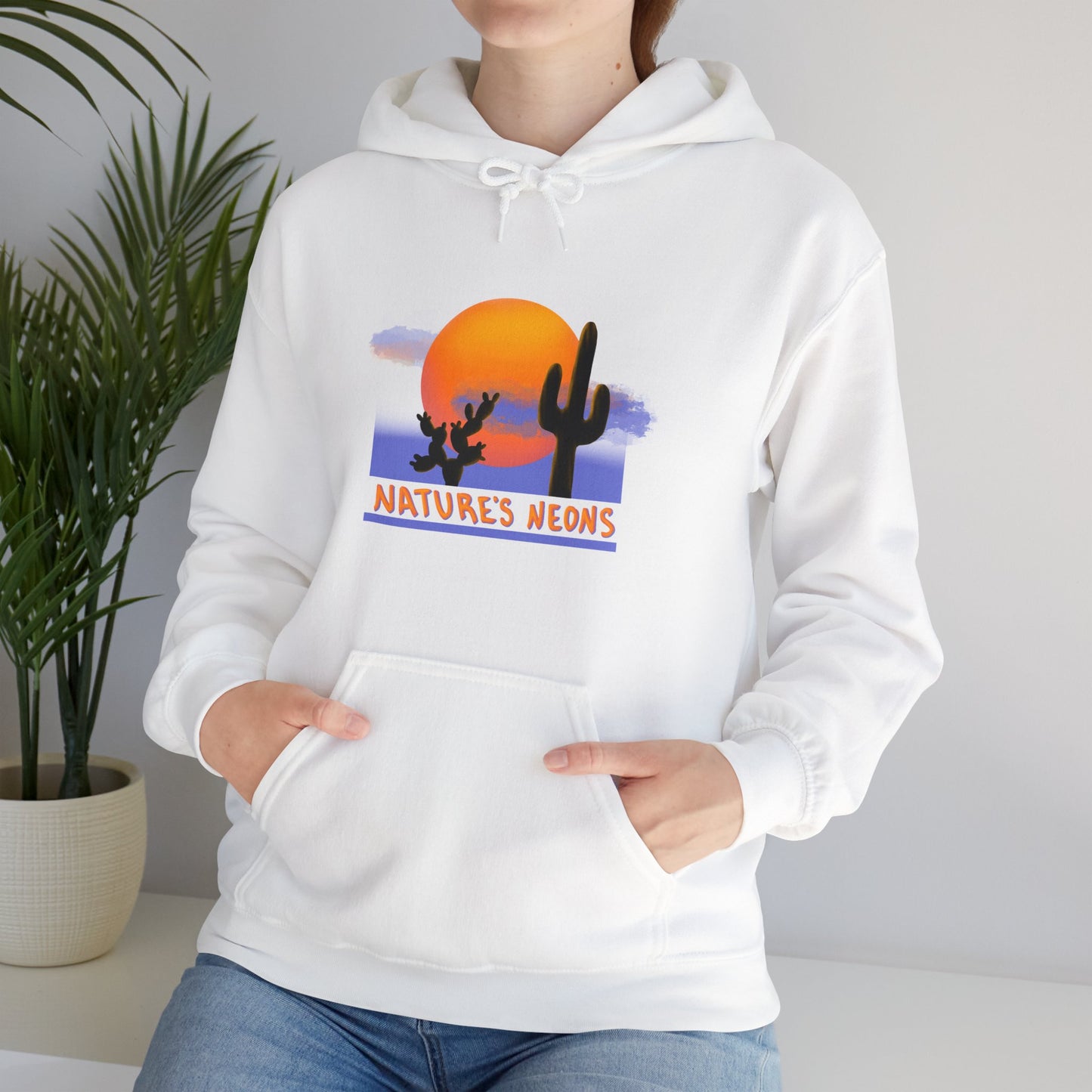 Nature's Neons Unisex Hooded Sweatshirt