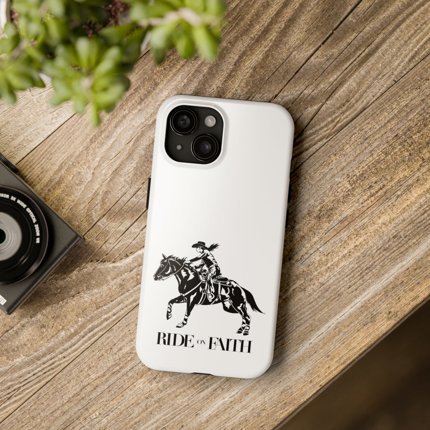 Ride on Faith iPhone Cases