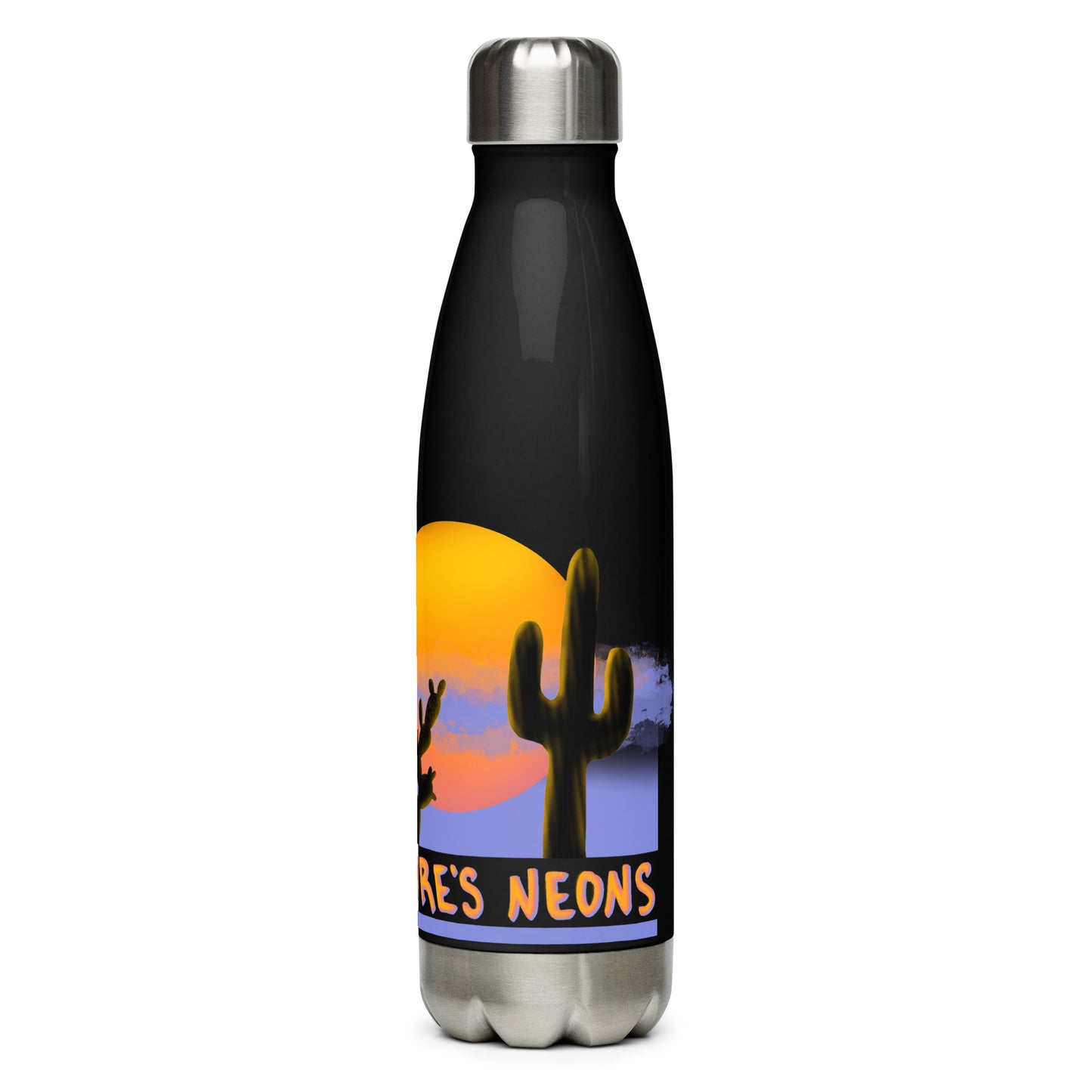 Nature's Neons Stainless Steel Water Bottle