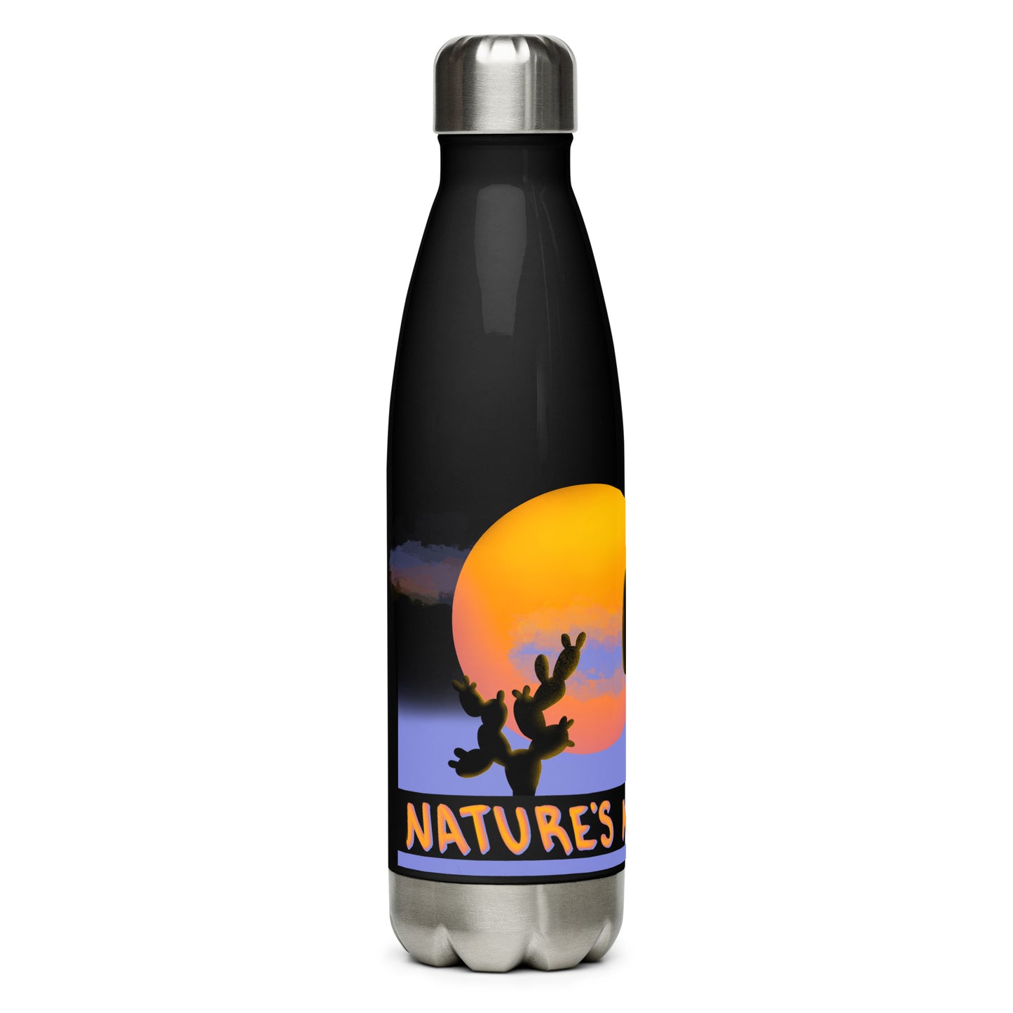 Nature's Neons Stainless Steel Water Bottle