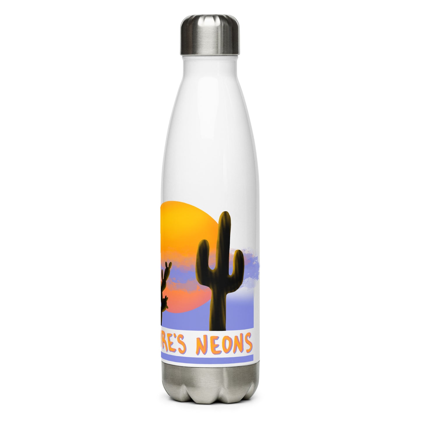 Nature's Neons Stainless Steel Water Bottle