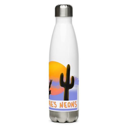 Nature's Neons Stainless Steel Water Bottle