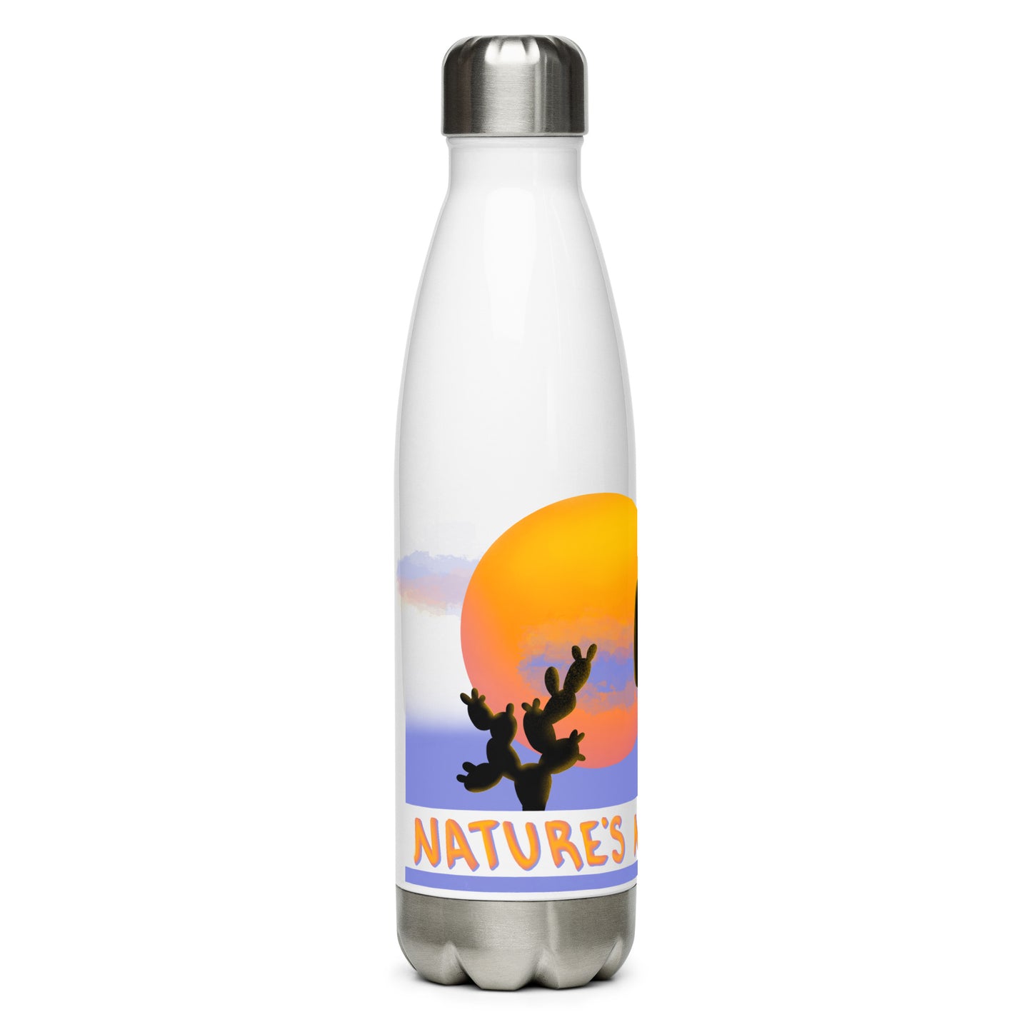 Nature's Neons Stainless Steel Water Bottle